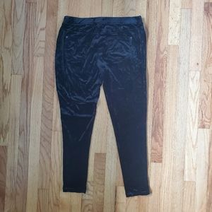 Juicy Couture black crushed velvet jeggings